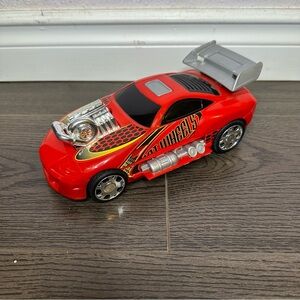 Hot Wheels Vintage 2002 Flamethrower Supercharge Tuner Lights Red Car Untested
